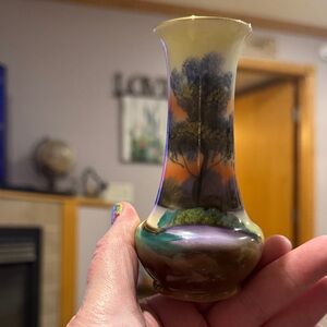 Hand-Painted Scenic small Vase
